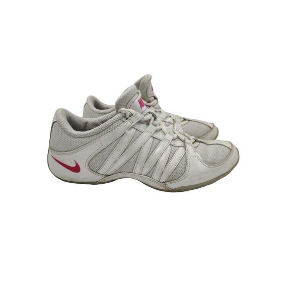 Nike Women's Sz 7 Musique Dance Cheer Training Pom Shoes White Pink 324751-161 - Picture 1 of 11
